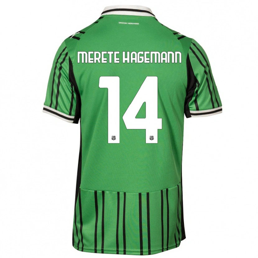 Danxen Kid Maja Merete Hagemann #14 Green Black Home Jersey 2025/26 T-Shirt