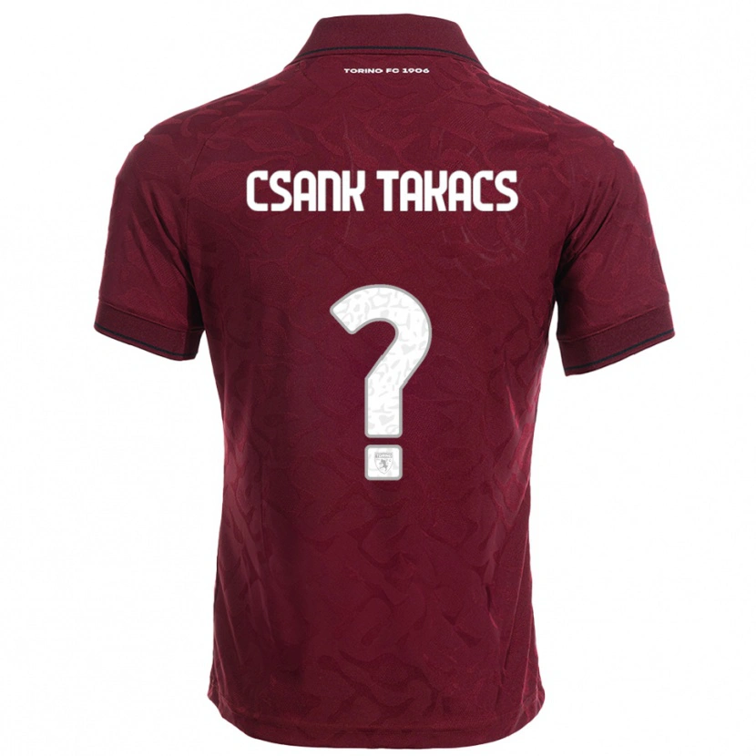 Danxen Kid Kristóf Csánk-Takács #0 Burgundy White Home Jersey 2025/26 T-Shirt