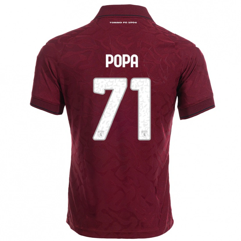 Danxen Kid Mihai Popa #71 Burgundy White Home Jersey 2025/26 T-Shirt