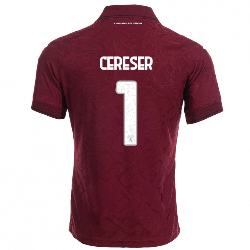 Danxen Kid Francesco Cereser #1 Burgundy White Home Jersey 2025/26 T-Shirt
