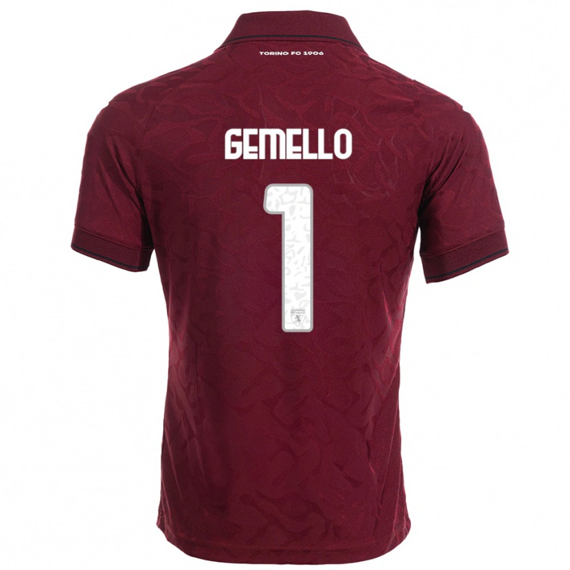 Danxen Kid Luca Gemello #1 Burgundy White Home Jersey 2025/26 T-Shirt