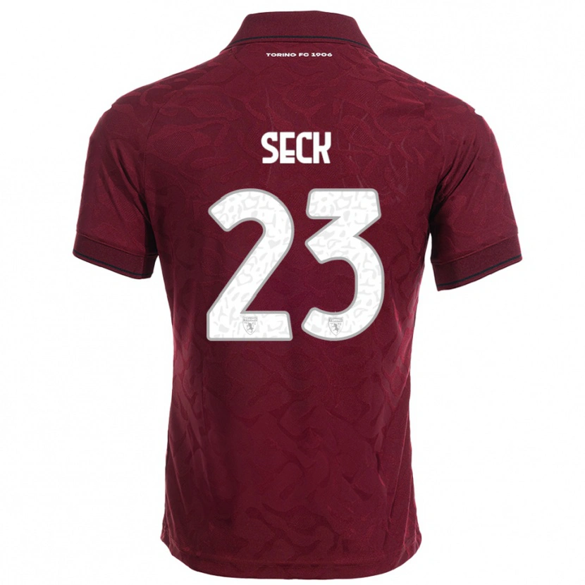 Danxen Kid Demba Seck #23 Burgundy White Home Jersey 2025/26 T-Shirt