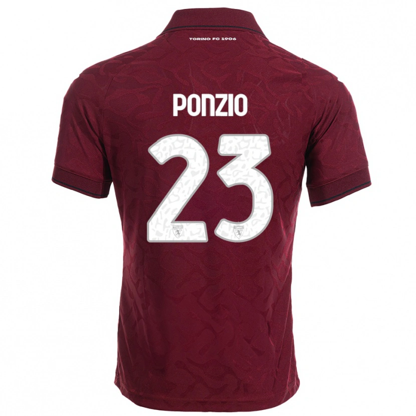 Danxen Kid Erika Ponzio #23 Burgundy White Home Jersey 2025/26 T-Shirt