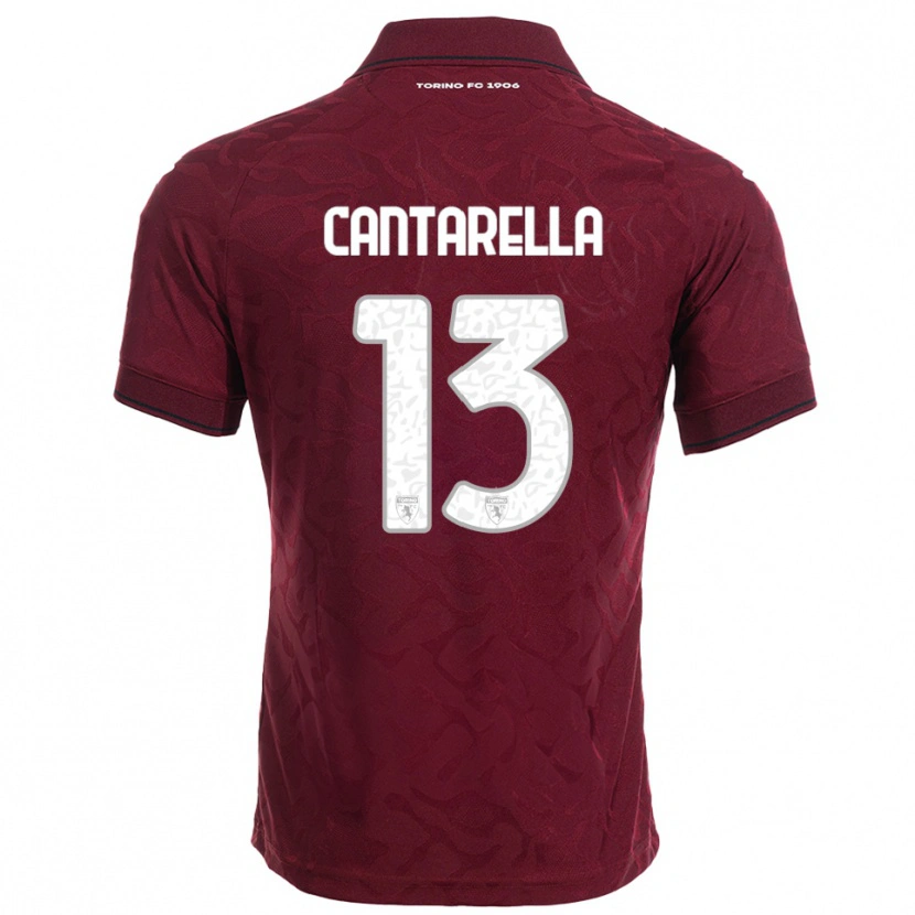 Danxen Kid Luca Cantarella #13 Burgundy White Home Jersey 2025/26 T-Shirt