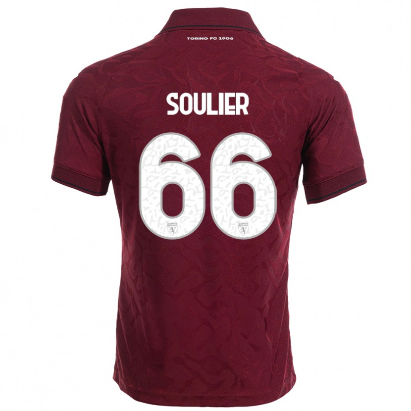 Danxen Kid Evan Soulier #66 Burgundy White Home Jersey 2025/26 T-Shirt