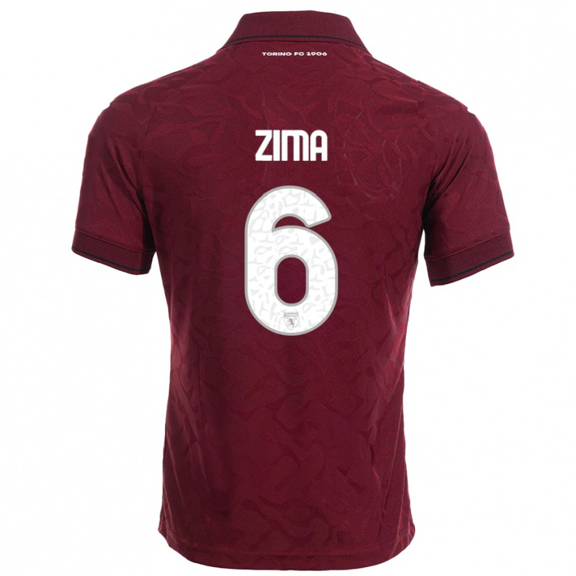 Danxen Kid David Zima #6 Burgundy White Home Jersey 2025/26 T-Shirt