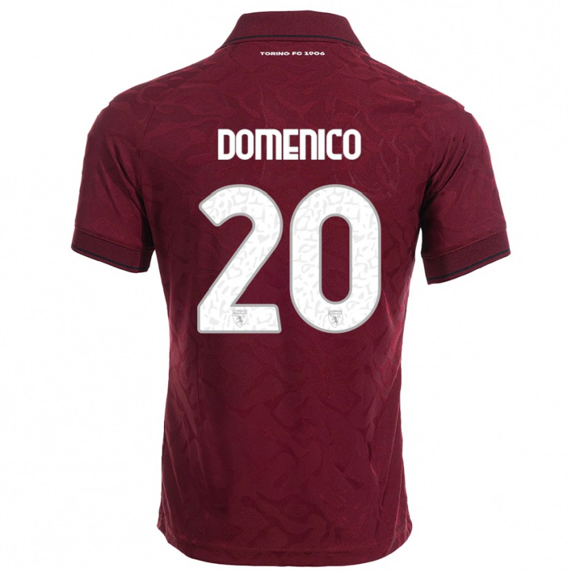 Danxen Kid Domenico Gai #20 Burgundy White Home Jersey 2025/26 T-Shirt