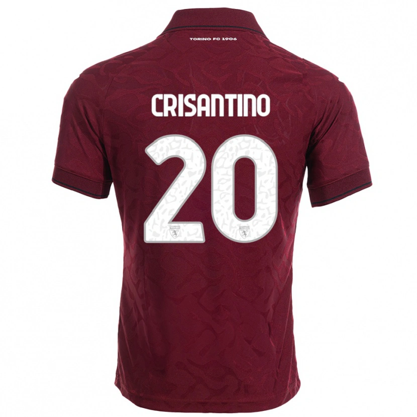 Danxen Kid Giulia Crisantino #20 Burgundy White Home Jersey 2025/26 T-Shirt