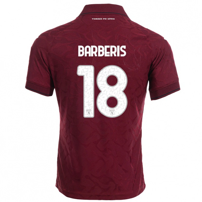 Danxen Kid Laura Barberis #18 Burgundy White Home Jersey 2025/26 T-Shirt