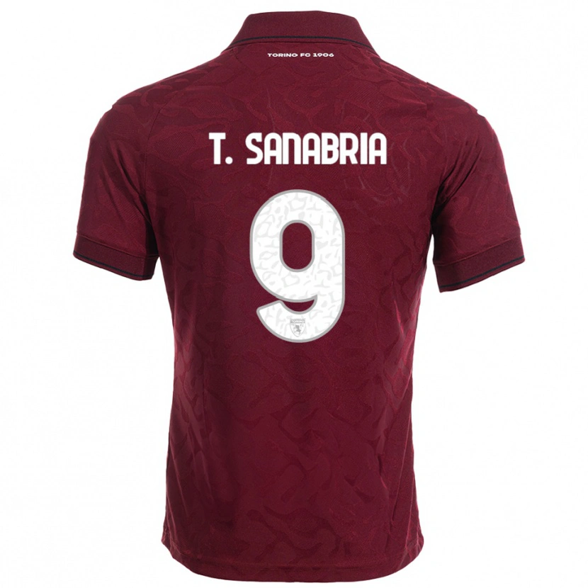 Danxen Kid Antonio Sanabria #9 Burgundy White Home Jersey 2025/26 T-Shirt
