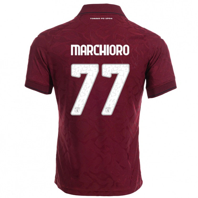 Danxen Kid Raffaele Marchioro #77 Burgundy White Home Jersey 2025/26 T-Shirt