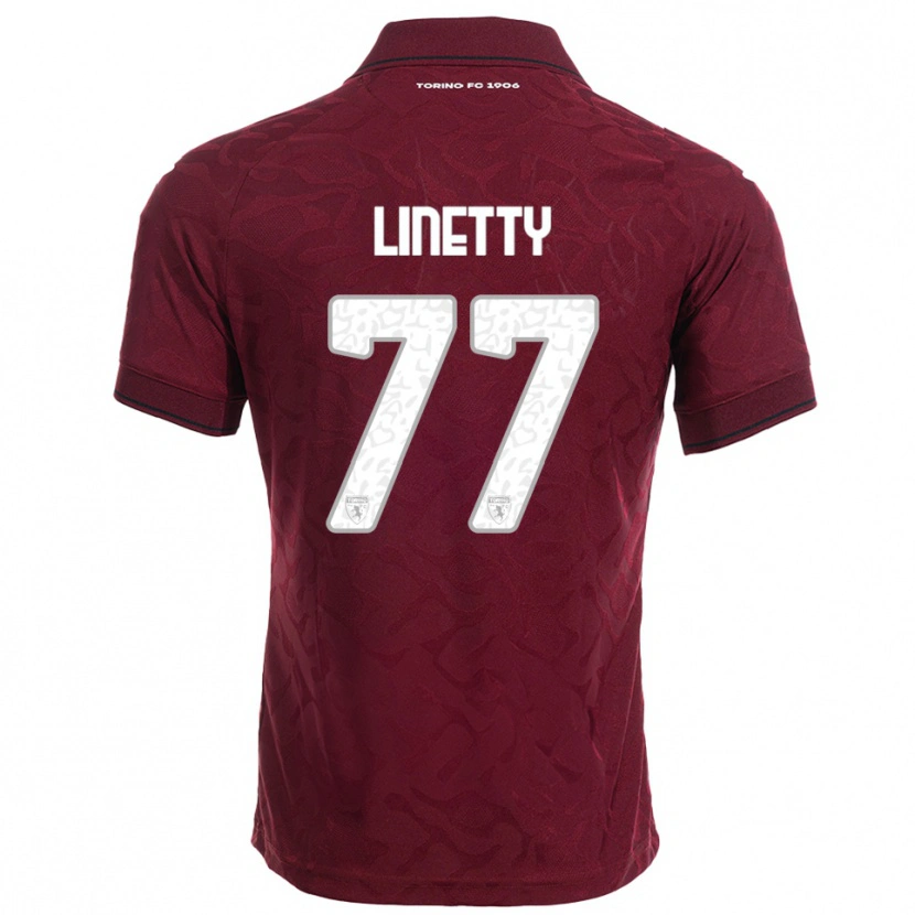 Danxen Kid Karol Linetty #77 Burgundy White Home Jersey 2025/26 T-Shirt