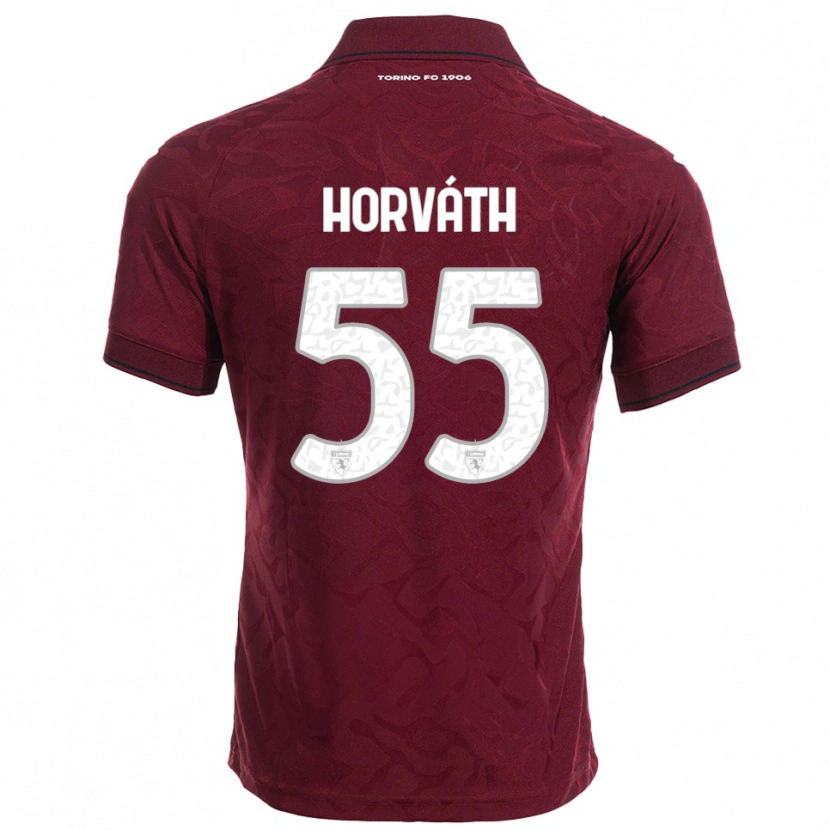 Danxen Kid Krisztofer Horváth #55 Burgundy White Home Jersey 2025/26 T-Shirt