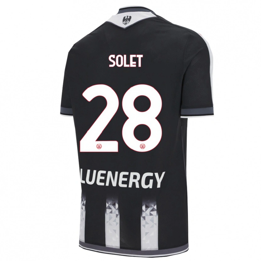 Danxen Kid Oumar Solet #28 Black White Home Jersey 2025/26 T-Shirt