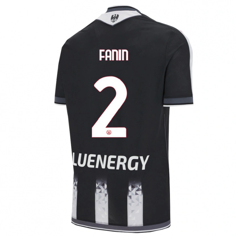 Danxen Kid Alessandro Fanin #2 Black White Home Jersey 2025/26 T-Shirt