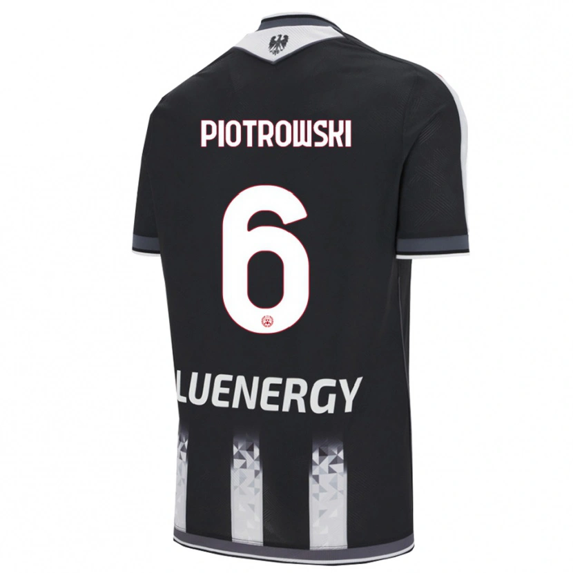 Danxen Kid Jakub Piotrowski #6 Black White Home Jersey 2025/26 T-Shirt