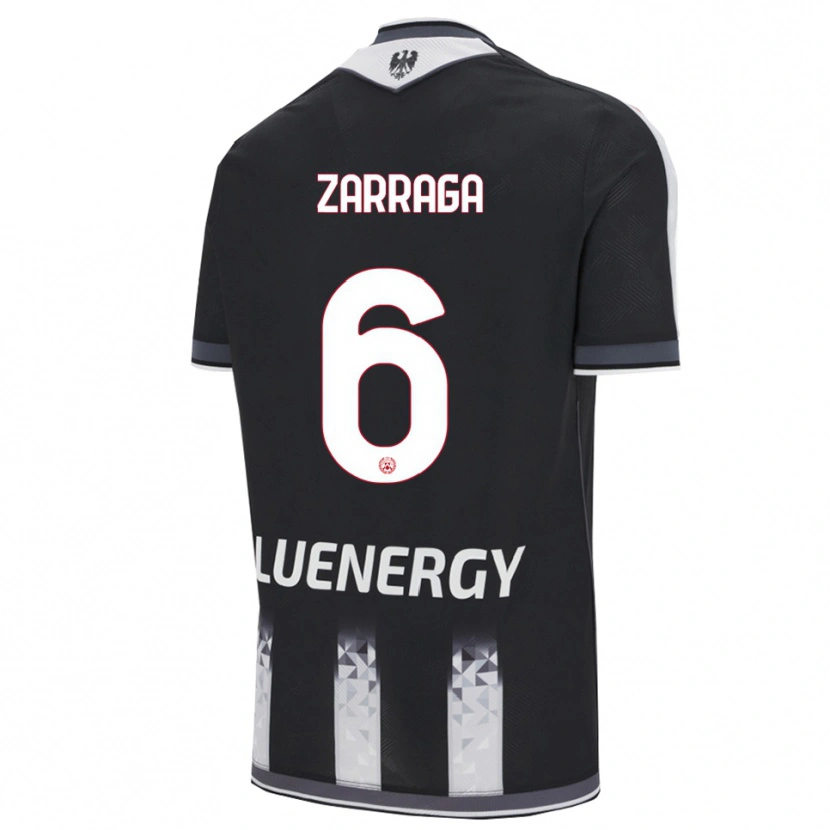 Danxen Kid Oier Zarraga #6 Black White Home Jersey 2025/26 T-Shirt