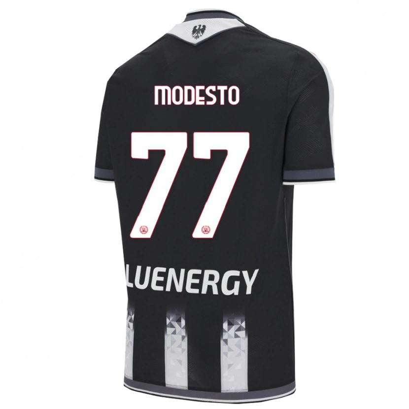 Danxen Kid Rui Modesto #77 Black White Home Jersey 2025/26 T-Shirt