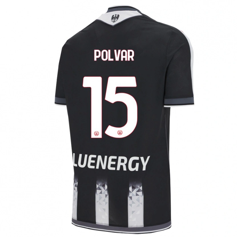 Danxen Kid Francesco Polvar #15 Black White Home Jersey 2025/26 T-Shirt