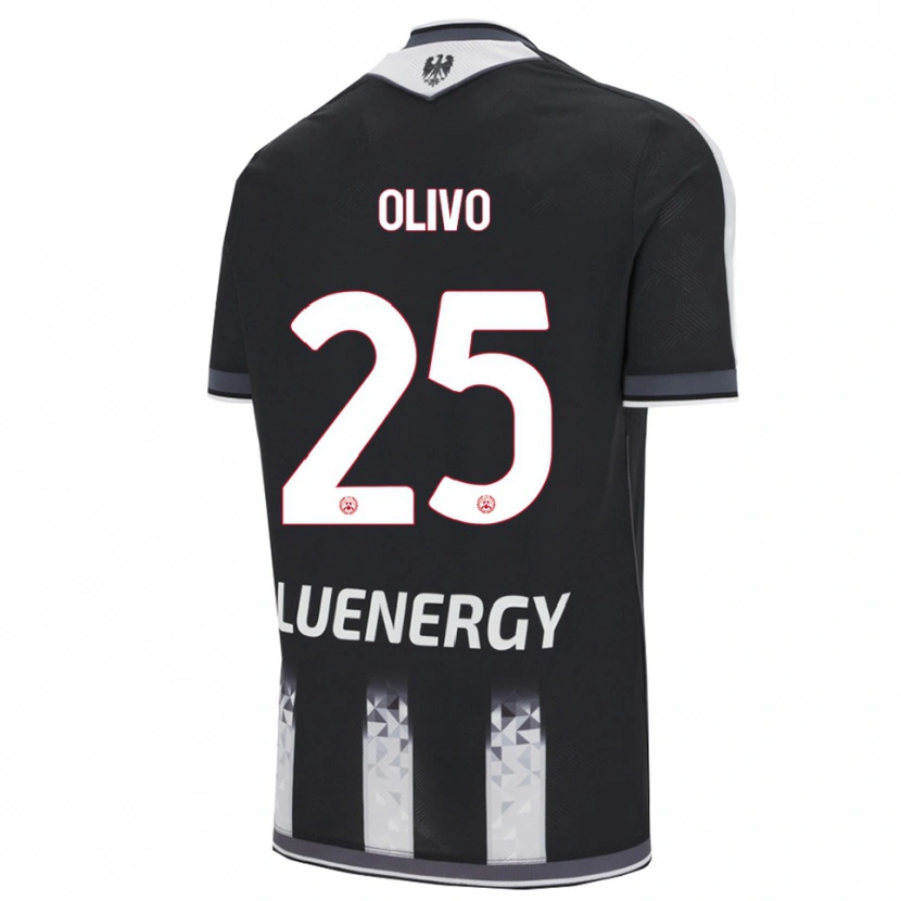 Danxen Kid Gioele Olivo #25 Black White Home Jersey 2025/26 T-Shirt