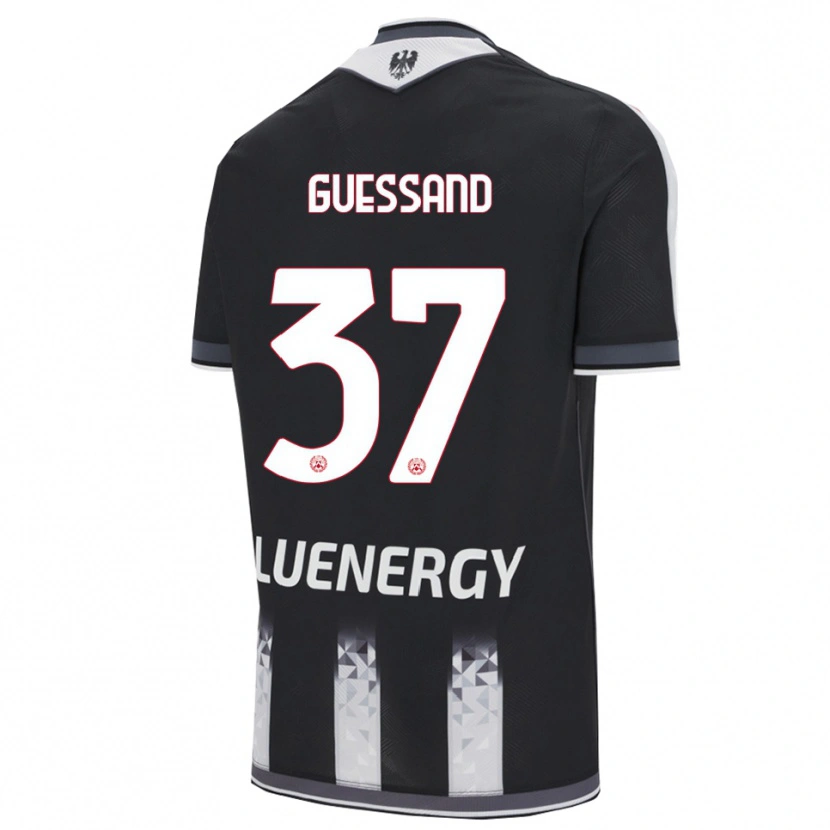 Danxen Kid Axel Guessand #37 Black White Home Jersey 2025/26 T-Shirt