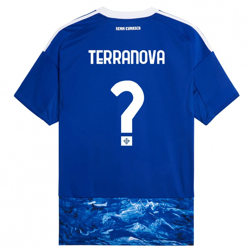 Danxen Kid Mattia Terranova #0 Blue White Home Jersey 2025/26 T-Shirt