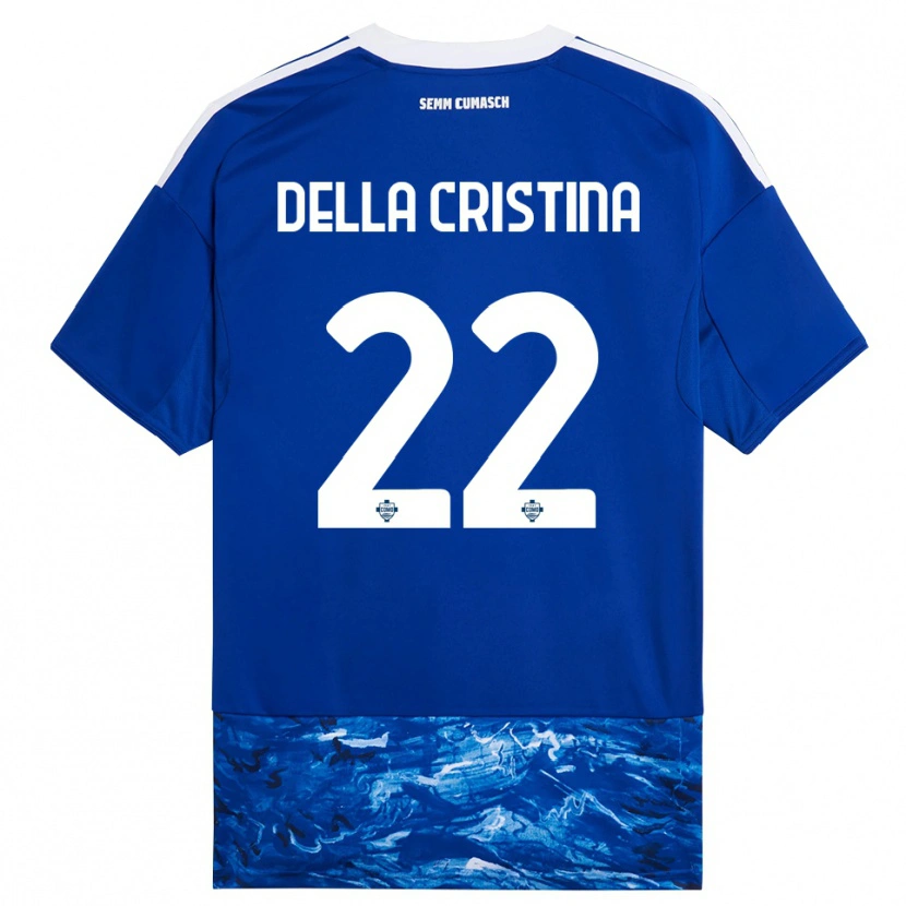 Danxen Kid Stefano Della Cristina #22 Blue White Home Jersey 2025/26 T-Shirt