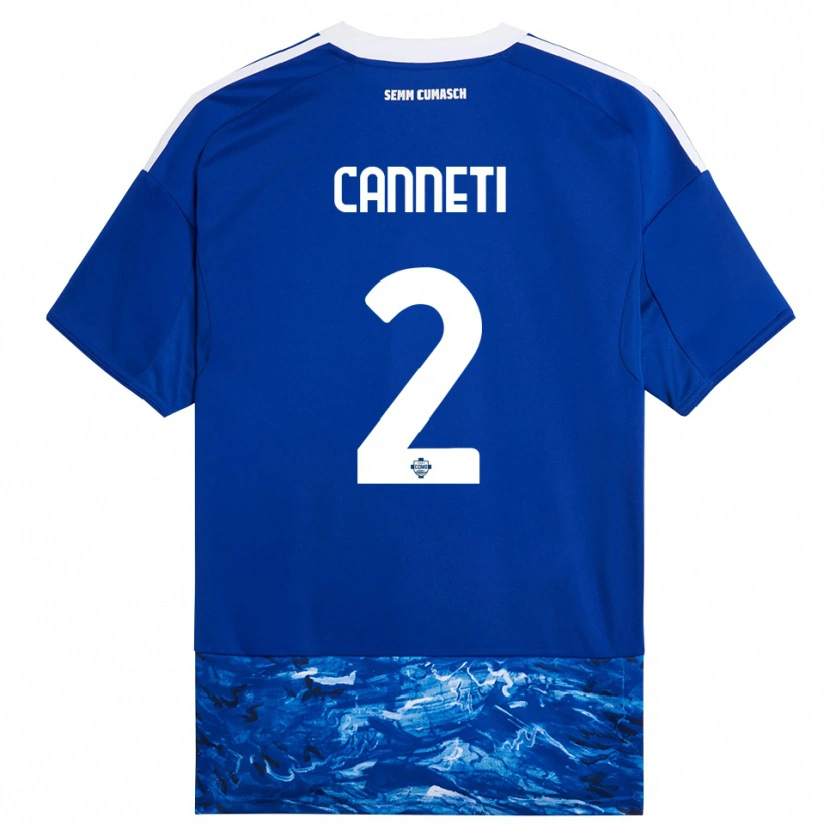 Danxen Kid Jacopo Canneti #2 Blue White Home Jersey 2025/26 T-Shirt