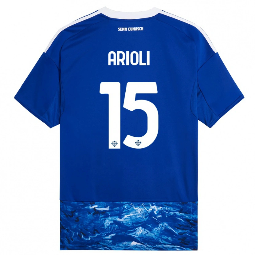Danxen Kid Mattia Arioli #15 Blue White Home Jersey 2025/26 T-Shirt