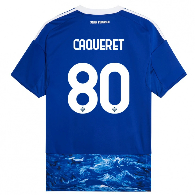 Danxen Kid Maxence Caqueret #80 Blue White Home Jersey 2025/26 T-Shirt
