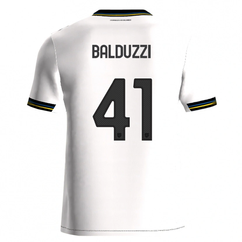 Danxen Kid Davide Balduzzi #41 White Black Home Jersey 2025/26 T-Shirt
