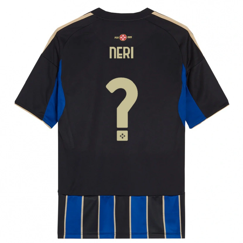 Danxen Kid Tommaso Neri #0 Black Blue Home Jersey 2025/26 T-Shirt