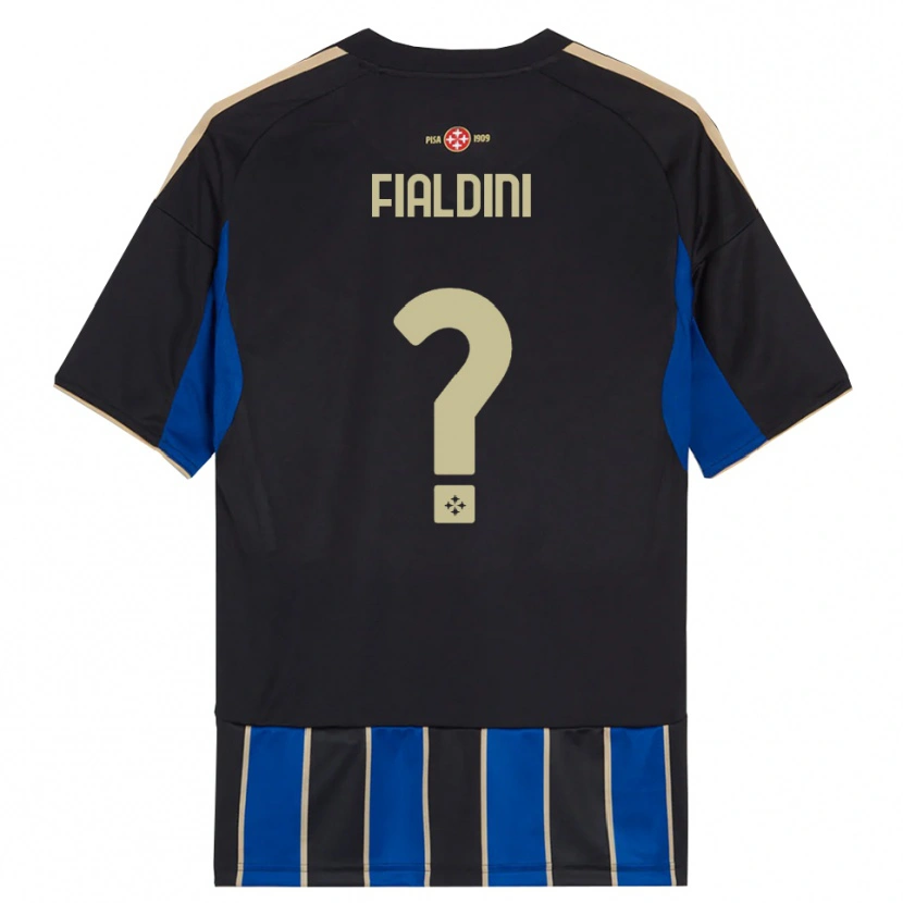 Danxen Kid Filippo Fialdini #0 Black Blue Home Jersey 2025/26 T-Shirt