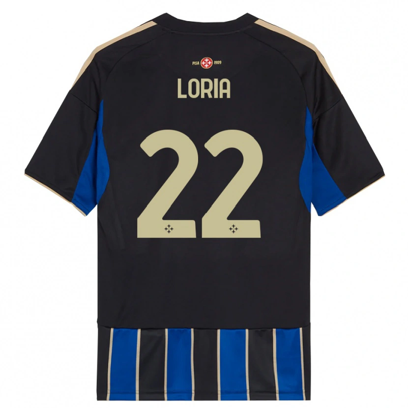 Danxen Kid Leonardo Loria #22 Black Blue Home Jersey 2025/26 T-Shirt