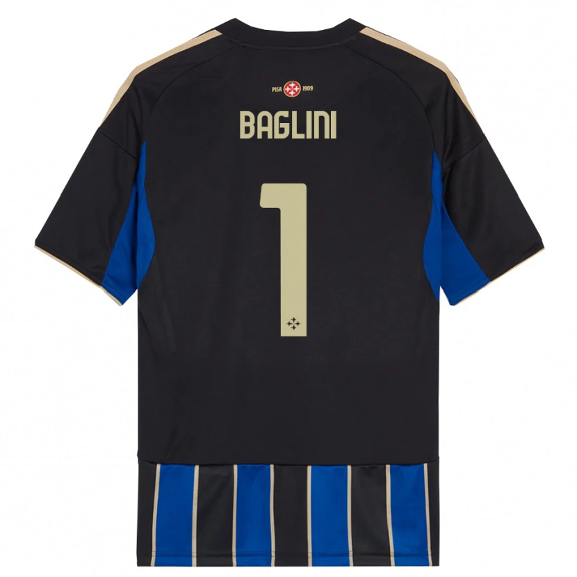 Danxen Kid Giacomo Baglini #1 Black Blue Home Jersey 2025/26 T-Shirt