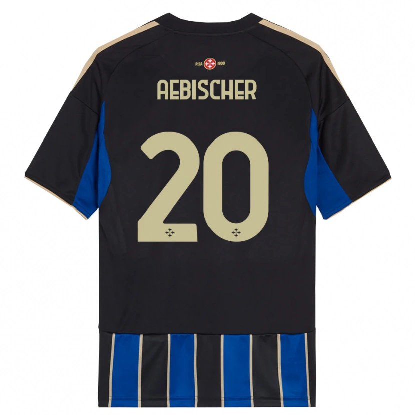Danxen Kid Michel Aebischer #20 Black Blue Home Jersey 2025/26 T-Shirt