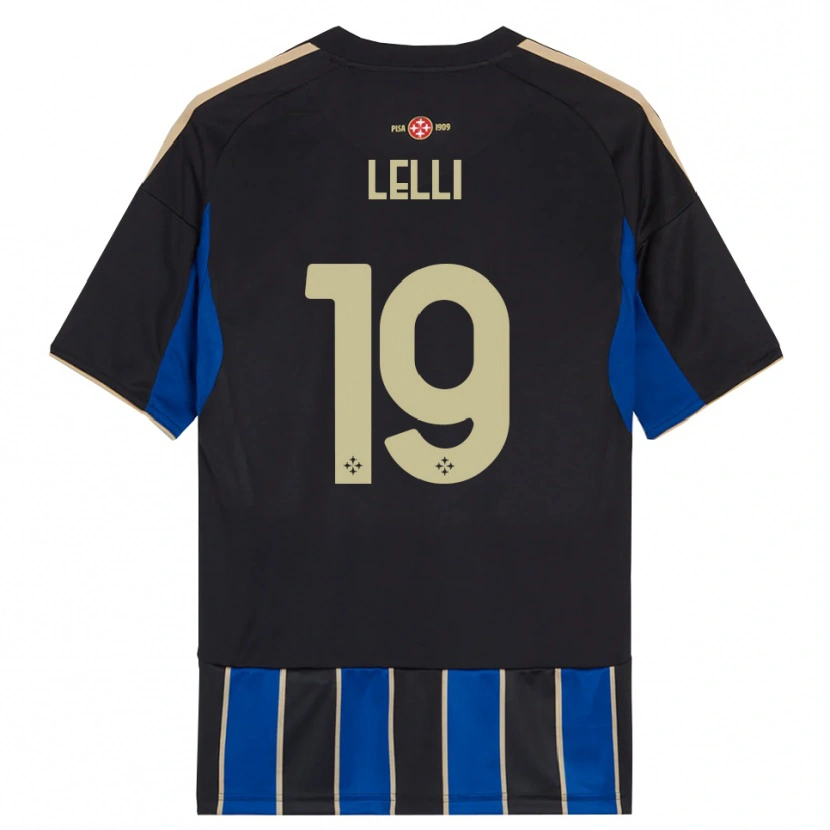 Danxen Kid Roberto Lelli #19 Black Blue Home Jersey 2025/26 T-Shirt