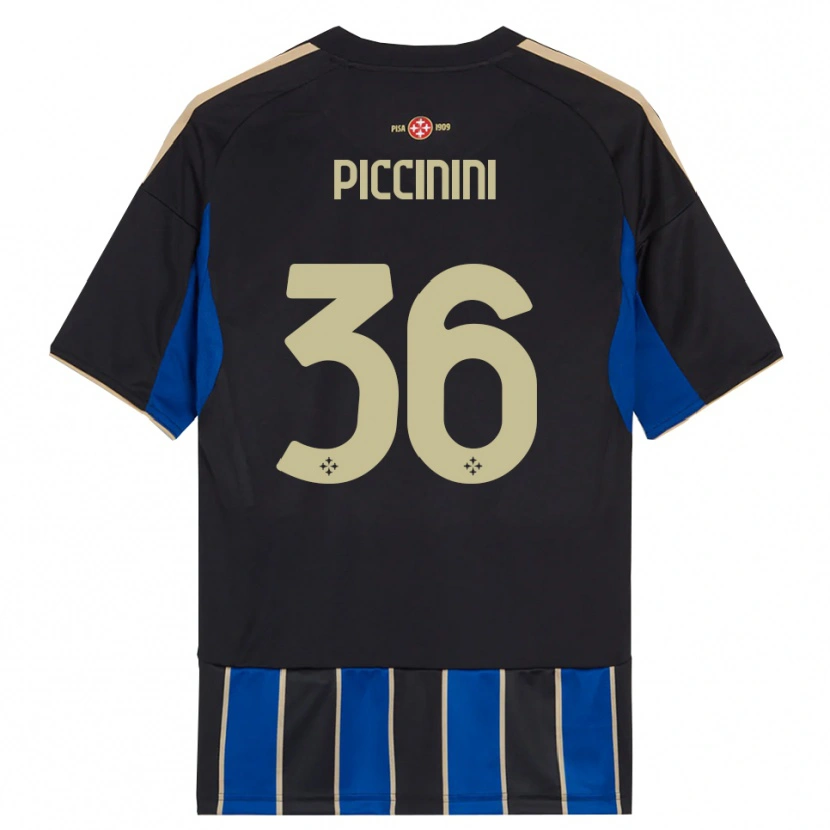 Danxen Kid Gabriele Piccinini #36 Black Blue Home Jersey 2025/26 T-Shirt
