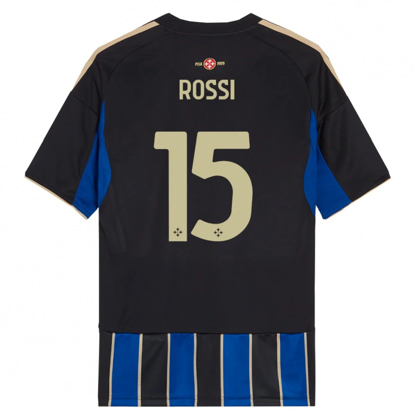 Danxen Kid Jacopo Rossi #15 Black Blue Home Jersey 2025/26 T-Shirt