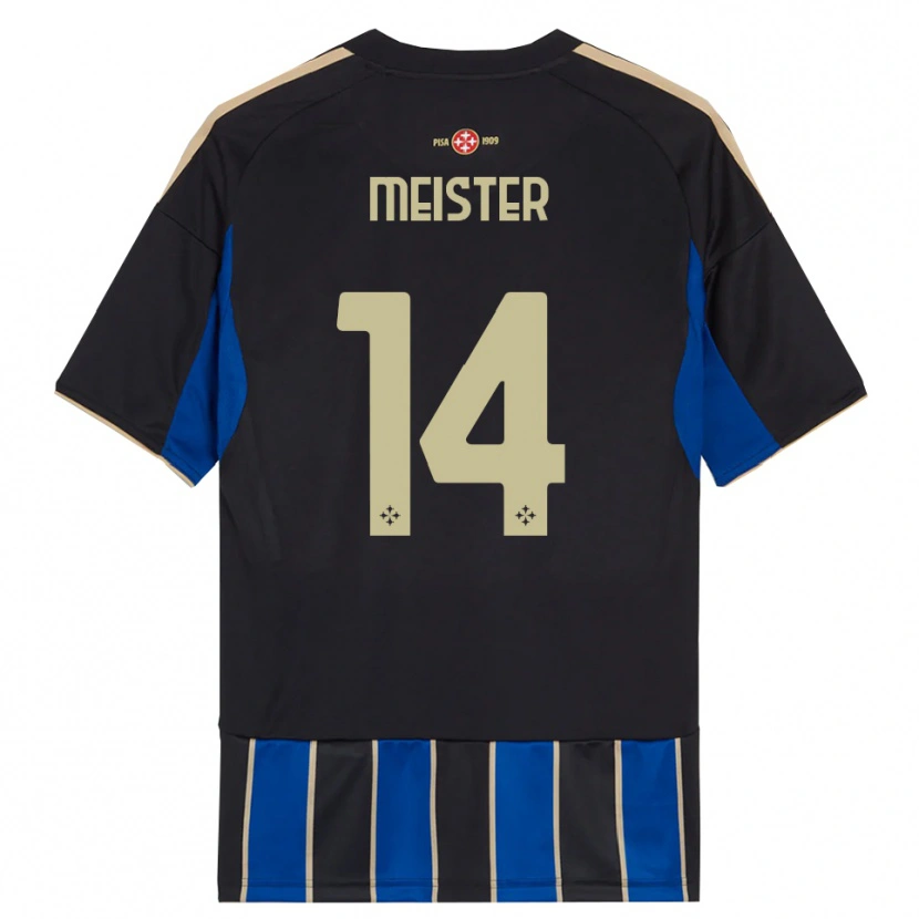 Danxen Kid Henrik Meister #14 Black Blue Home Jersey 2025/26 T-Shirt