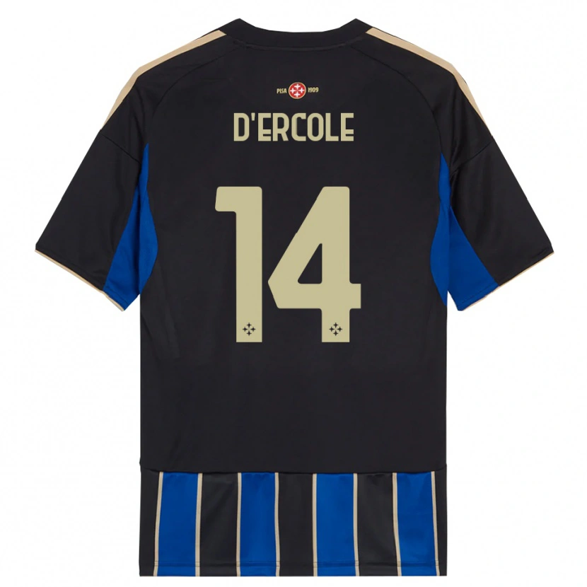 Danxen Kid Enrico D'ercole #14 Black Blue Home Jersey 2025/26 T-Shirt
