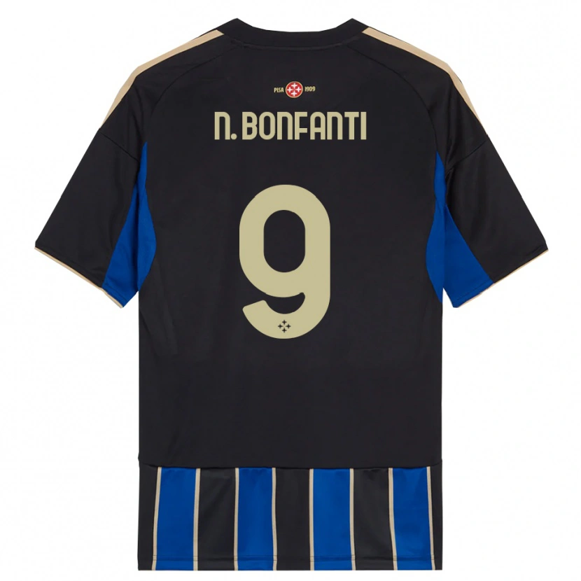 Danxen Kid Nicholas Bonfanti #9 Black Blue Home Jersey 2025/26 T-Shirt