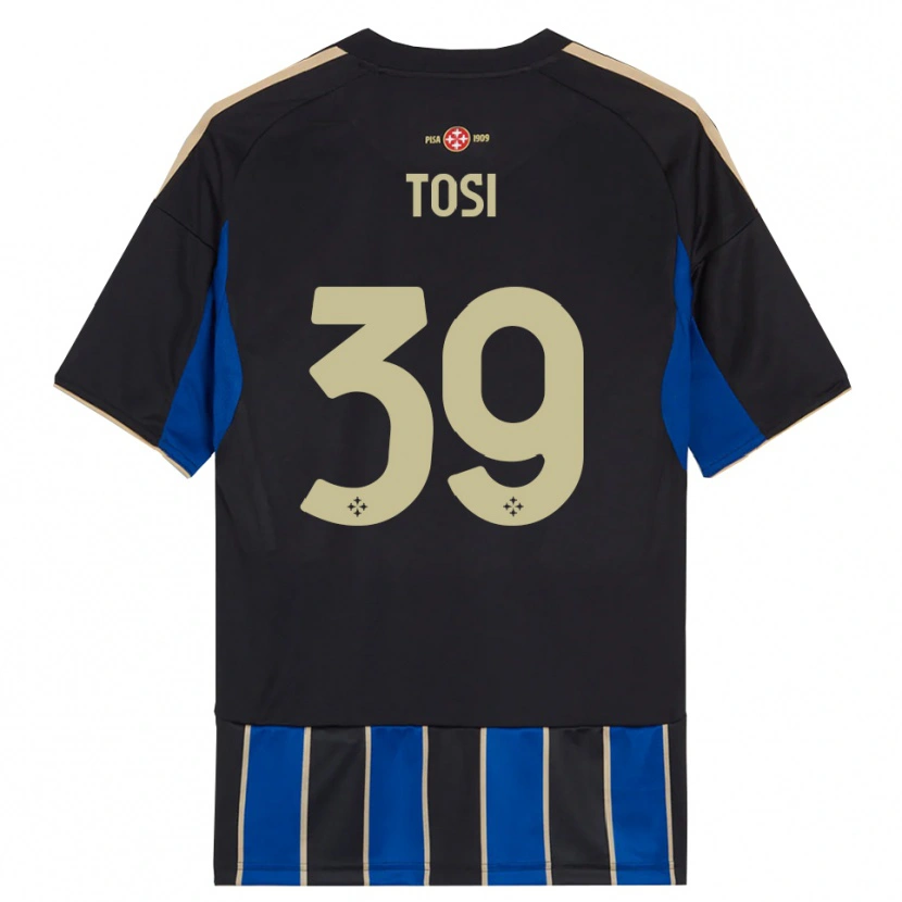 Danxen Kid Lorenzo Tosi #39 Black Blue Home Jersey 2025/26 T-Shirt