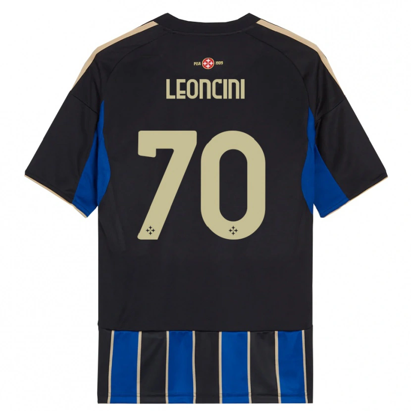 Danxen Kid Mattia Leoncini #70 Black Blue Home Jersey 2025/26 T-Shirt