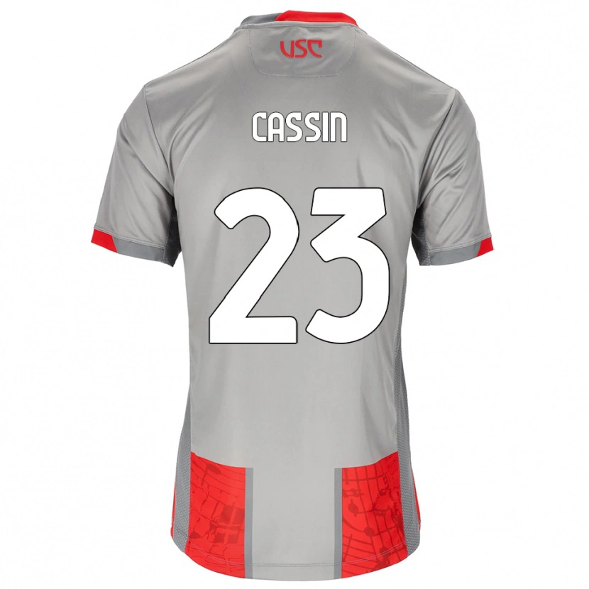 Danxen Kid Marco Cassin #23 Red Gray Home Jersey 2025/26 T-Shirt