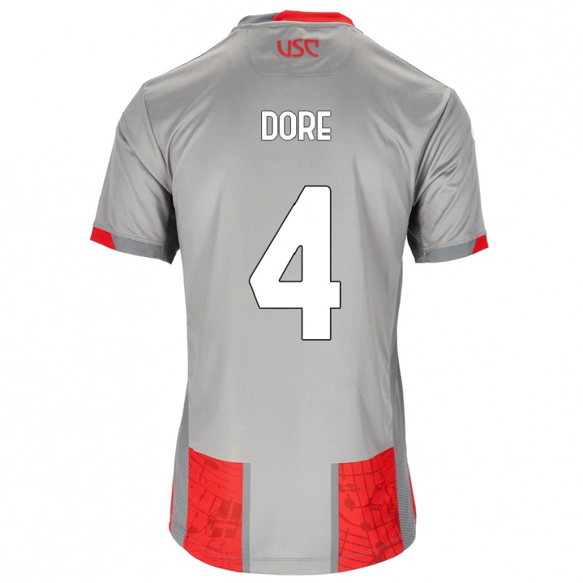 Danxen Kid Salvatore Dore #4 Red Gray Home Jersey 2025/26 T-Shirt