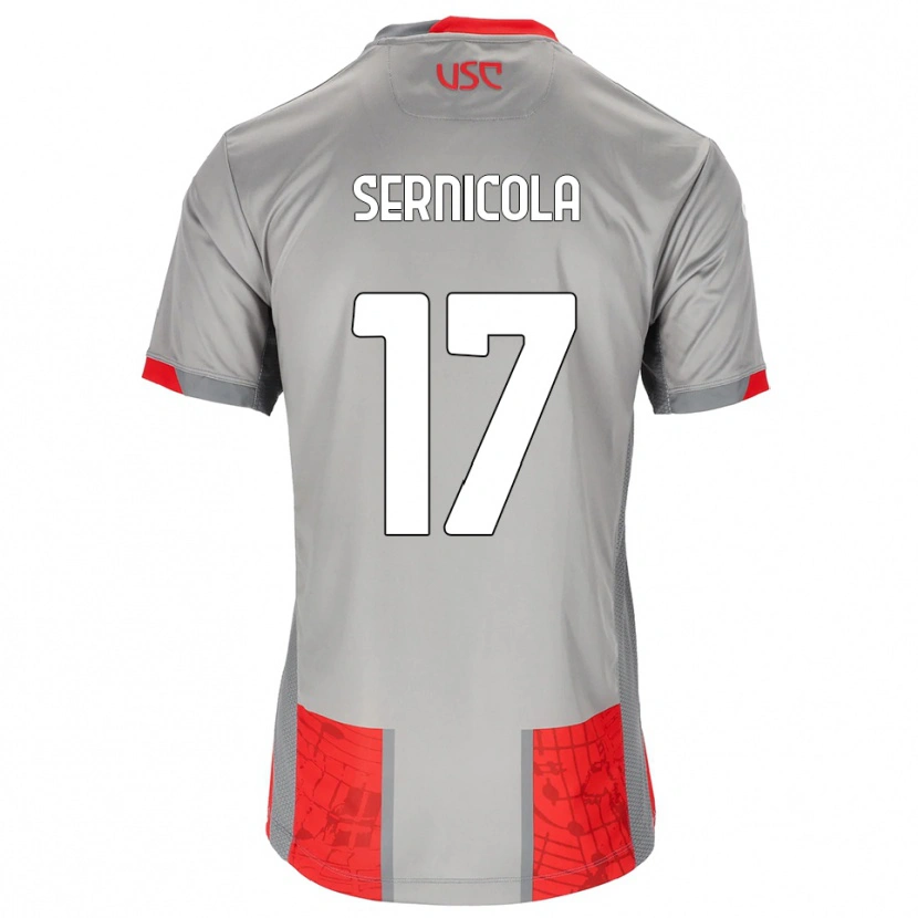 Danxen Kid Leonardo Sernicola #17 Red Gray Home Jersey 2025/26 T-Shirt