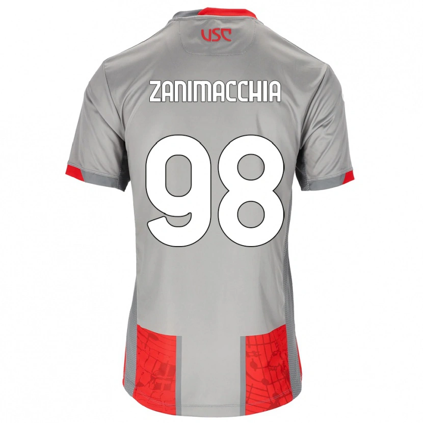 Danxen Kid Luca Zanimacchia #98 Red Gray Home Jersey 2025/26 T-Shirt