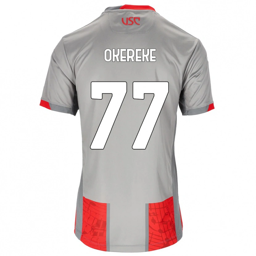 Danxen Kid David Okereke #77 Red Gray Home Jersey 2025/26 T-Shirt