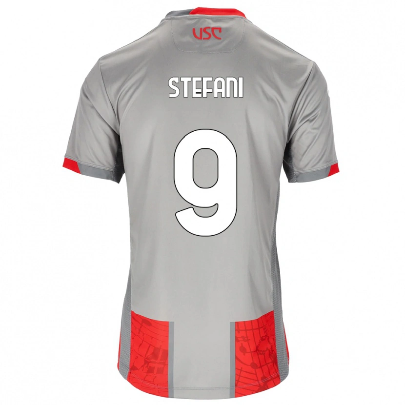Danxen Kid Christian Stefani #9 Red Gray Home Jersey 2025/26 T-Shirt